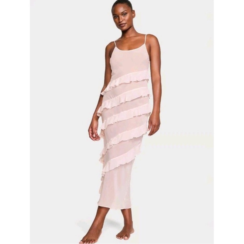 Victoria's Secret Pale Pink Sheer Slip Dress
